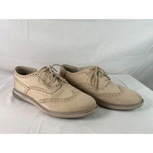 COLE HAAN Zerogrand Wingtip Womans Oxford Shoes Size 9 Light Tan